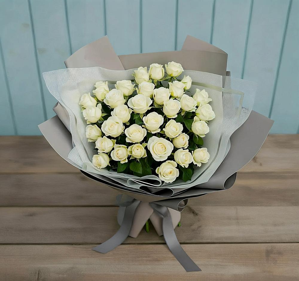 Букет Белоснежная нежность в Хотеичи