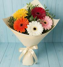 Букет цветов из:  Герберы в Хотеичи