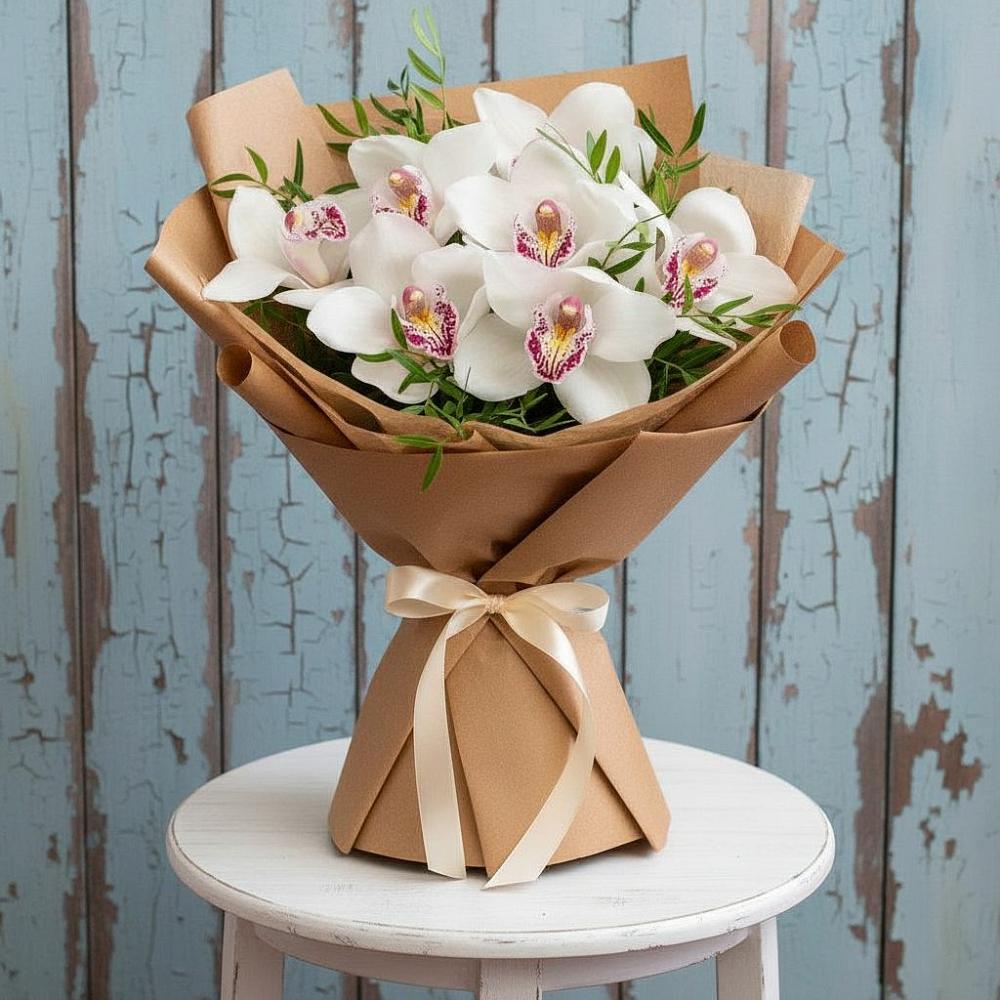 Букет цветов из: Орхидеи и Розы в Хотеичи