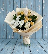 Букет цветов из:  Розы и Хризантемы в Хотеичи
