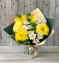 Букет цветов из:  Хризантемы в Хотеичи