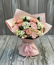 Букет цветов из:  Гвоздики, Розы и Хризантемы в Хотеичи