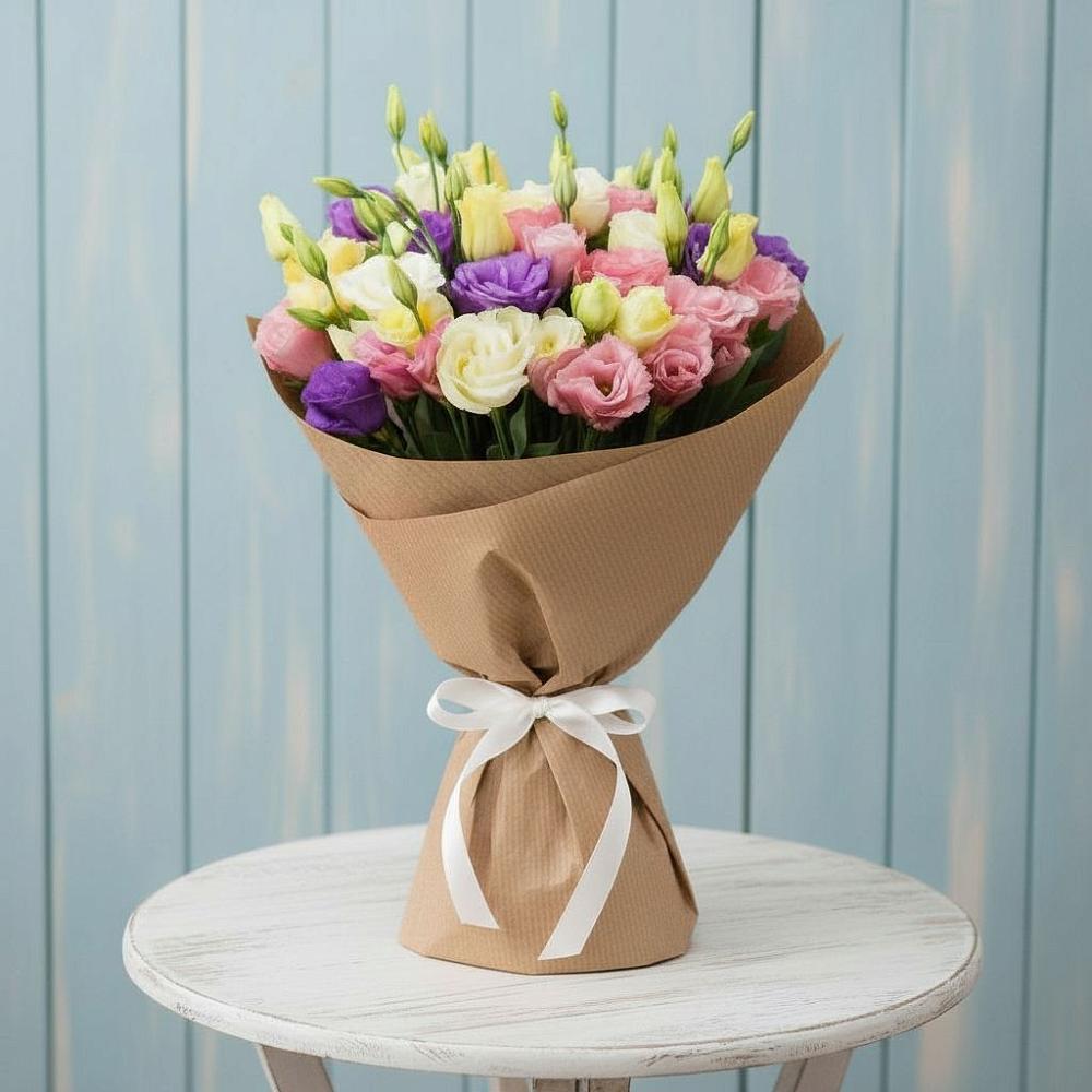 Букет цветов из: Лизиантусы в Хотеичи