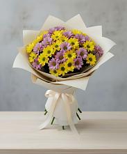 Букет цветов из:  Хризантемы в Хотеичи