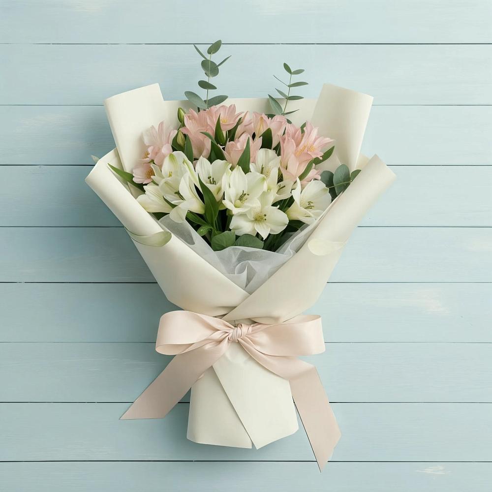 Букет цветов из: Альстромерии в Хотеичи