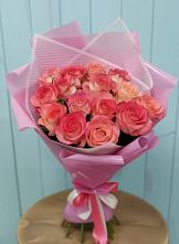 Букет 15 Розовых роз Равель в Хотеичи
