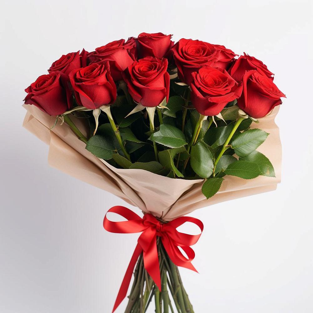 Букет 11 Красных роз Эдлесс Лав в Хотеичи