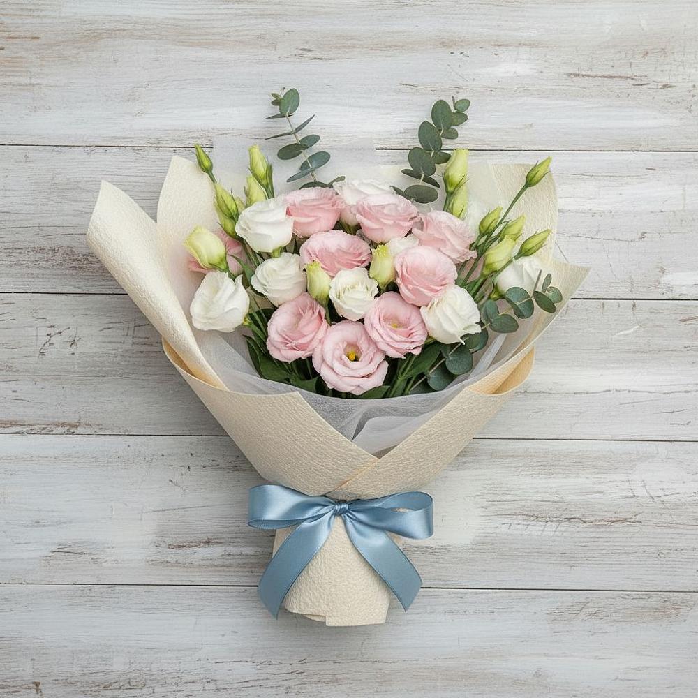 Букет цветов из: Лизиантусы в Хотеичи